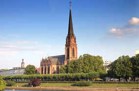 Get cheapest airfares to Evangelical church in Frankfurt