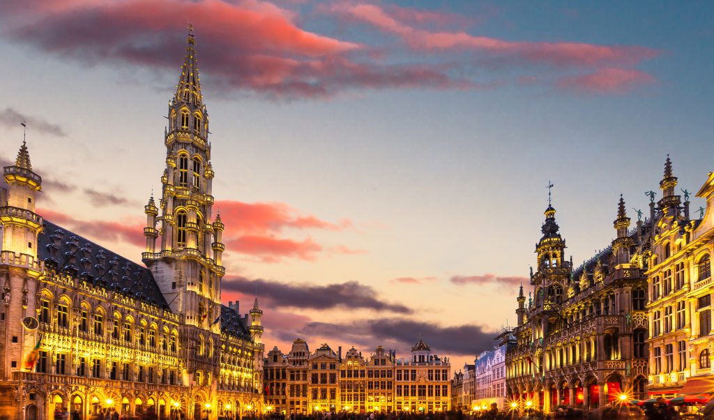 Brussels , Grand place in summer twilight ,Belgium FareBuzz